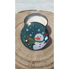 Bougie naturelle Bonhomme de neige Bougie naturelle Bonhomme de neige