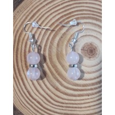 Boucles d'oreilles Quartz Rose Boucles d'oreilles Quartz Rose