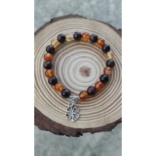 Bracelet Cornaline - Oeil de Taureau 