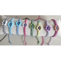 Bracelet Shamballa - Fleurs et Protection
