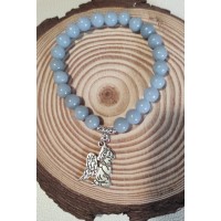 Bracelet Angélite - Protection - Favorise le sommeil 