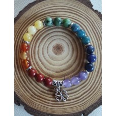 Bracelet les 7 chakras - Trèfle Bracelet les 7 chakras - Trèfle