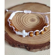 Bracelet Dizainier en bois - Croix 