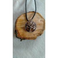 Pendentif Arbre de Vie Oeil de Tigre